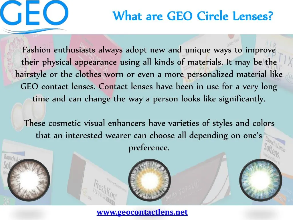 what are geo circle lenses