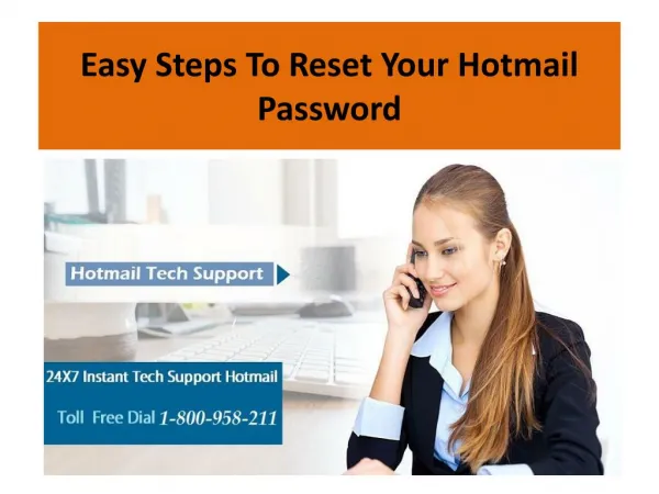 Easy steps to reset your hotmail password