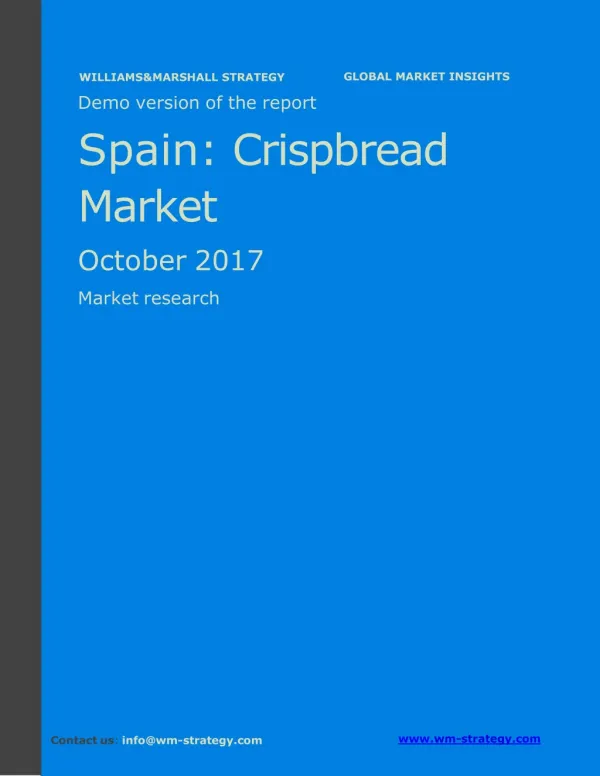 WMStrategy Demo Spain Crispbread Market October 2017