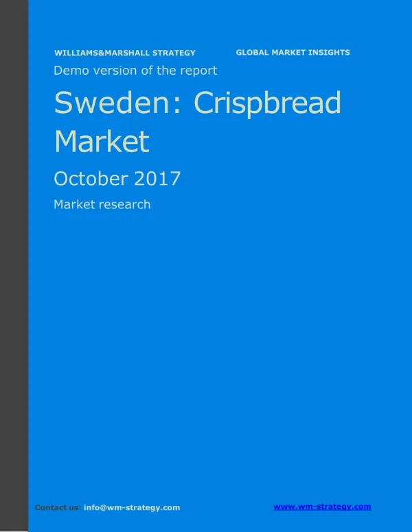 WMStrategy Demo Sweden Crispbread Market October 2017