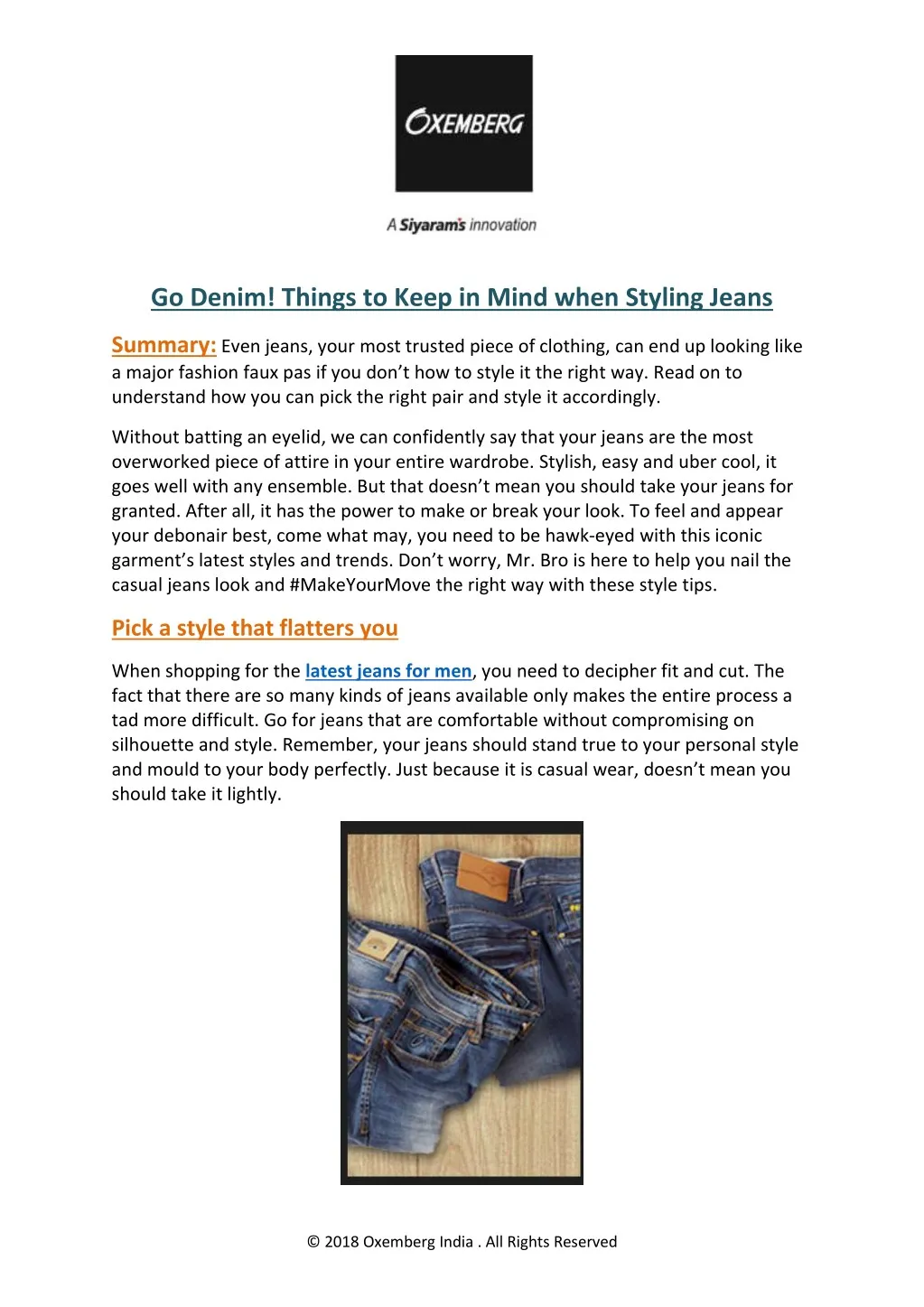 go denim things to keep in mind when styling jeans