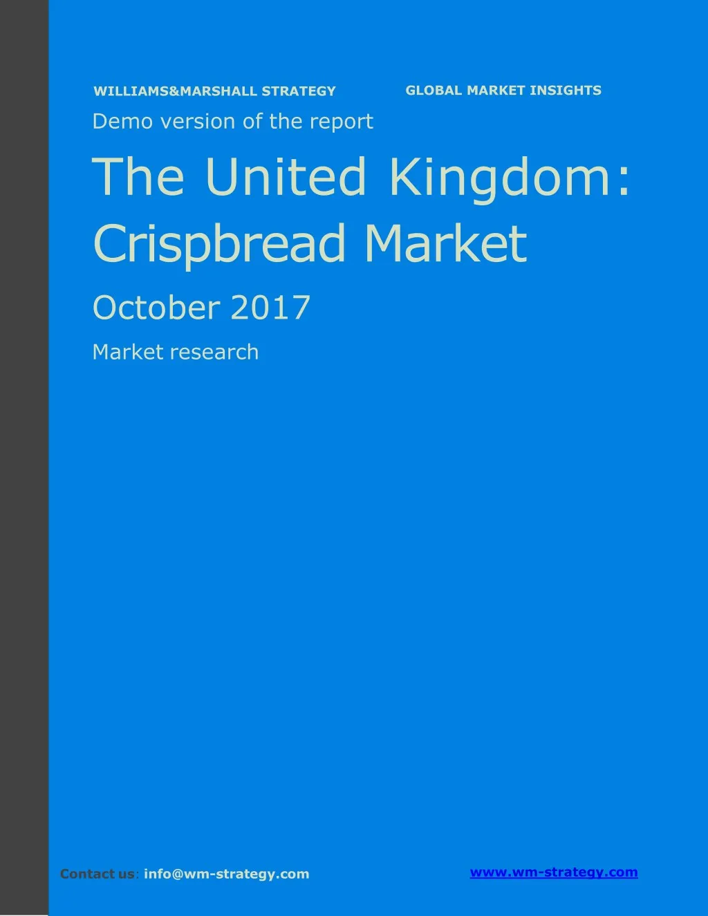 demo version the united kingdom crispbread market