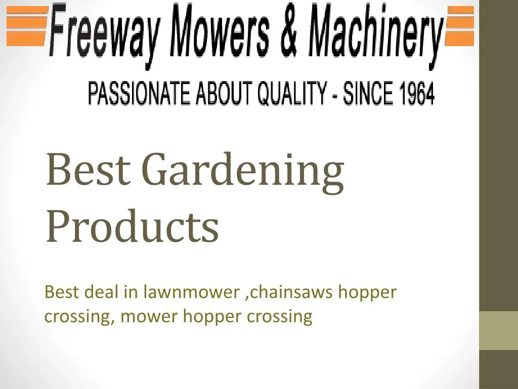 best gardening products