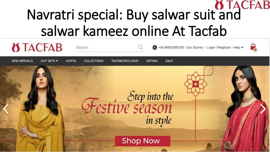 navratri special buy salwar suit and salwar kameez online at tacfab