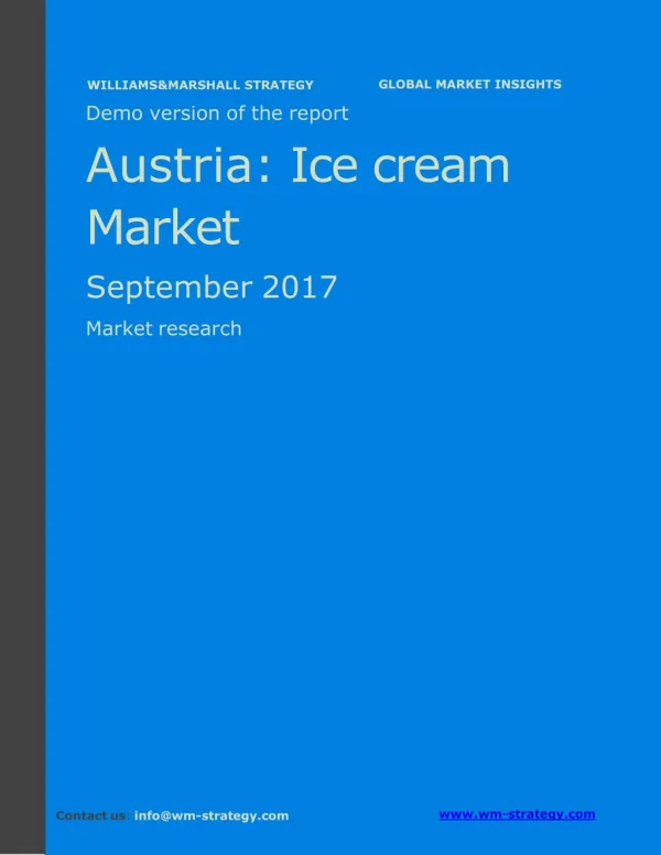 WMStrategy Demo Austria Ice Cream Market September 2017