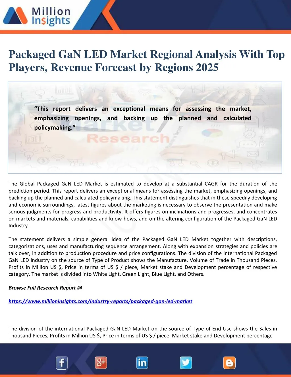 packaged gan led market regional analysis with