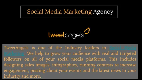 Social Media Marketing Agency - Tweet Angels