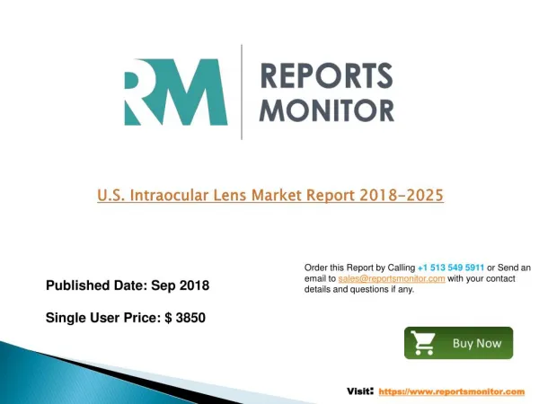 Intraocular Lens market would grow at a CAGR of 5.8% by 2025 