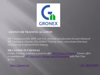 HR Training in Chennai | HR courses in Chennai - slide 1