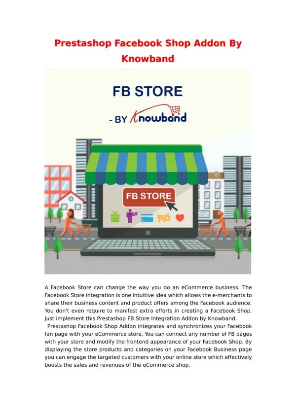 Prestashop Facebook Store Integration Addon | Knowband