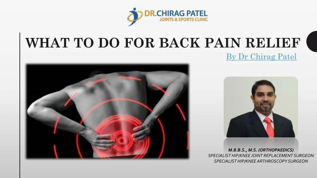what to do for back pain relief