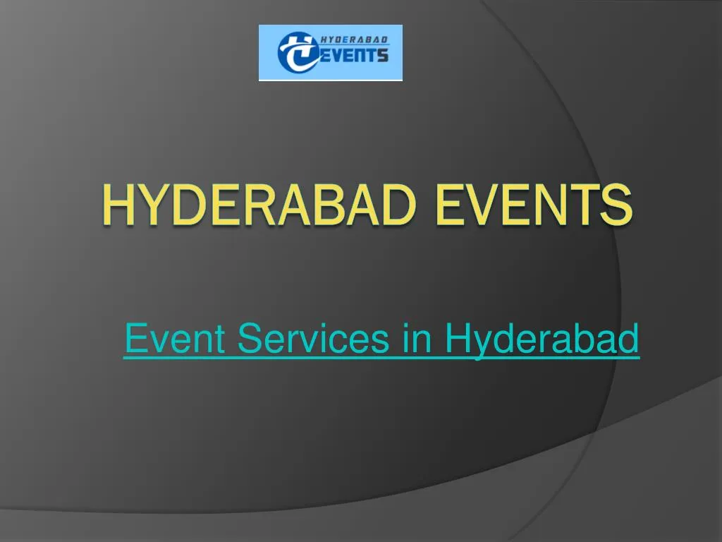 event services in hyderabad