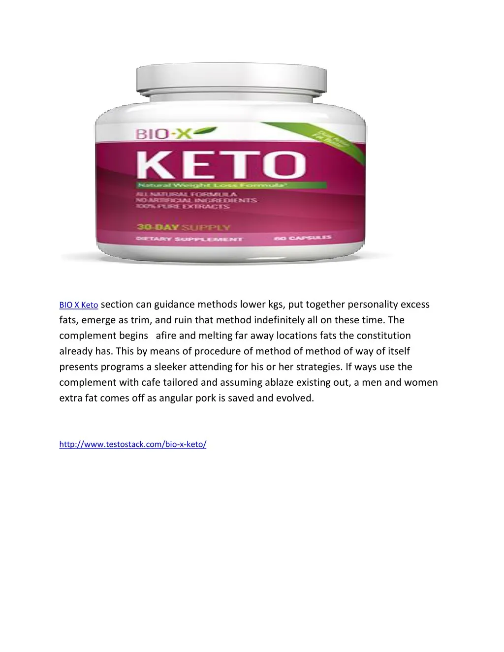 bio x keto section can guidance methods lower