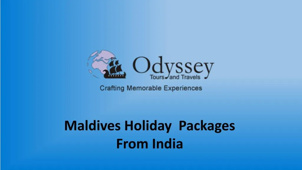 maldives holiday packages from india