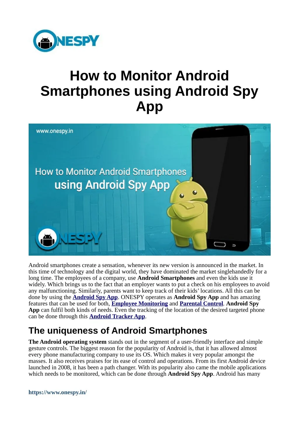 how to monitor android smartphones using android