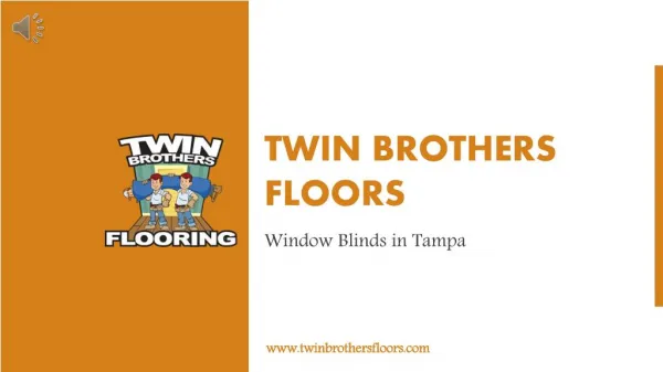 Window Blinds in Tampa - Twin Brothers Floors