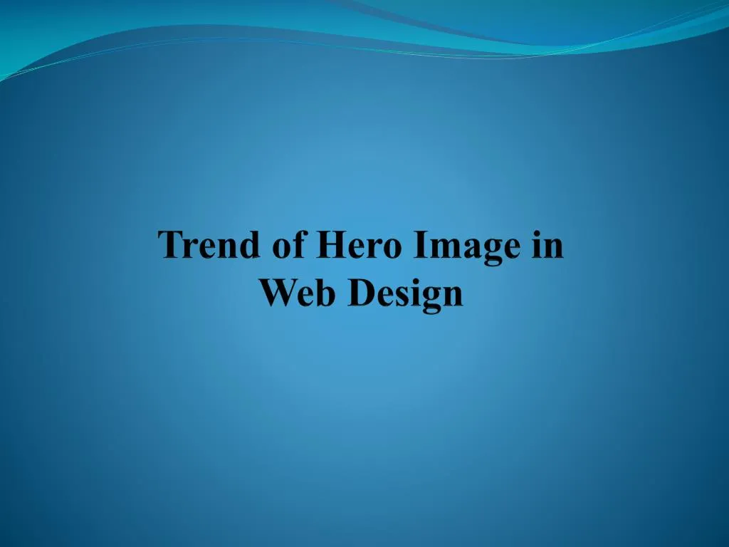 trend of hero image in web design