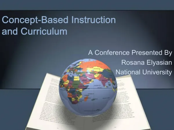 Concept-Based Instruction and Curriculum