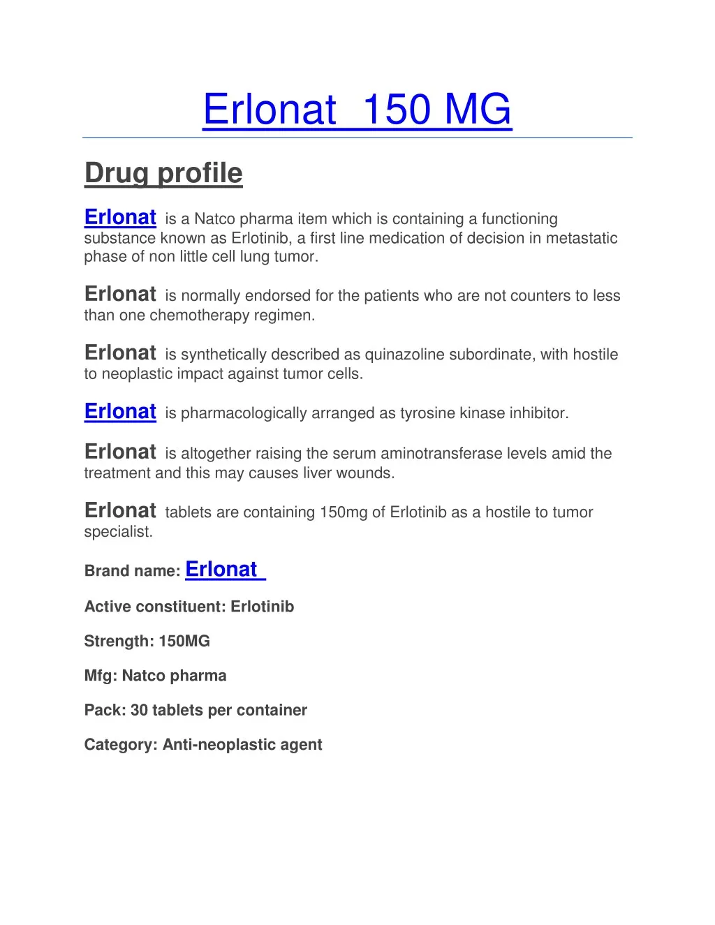 erlonat 150 mg