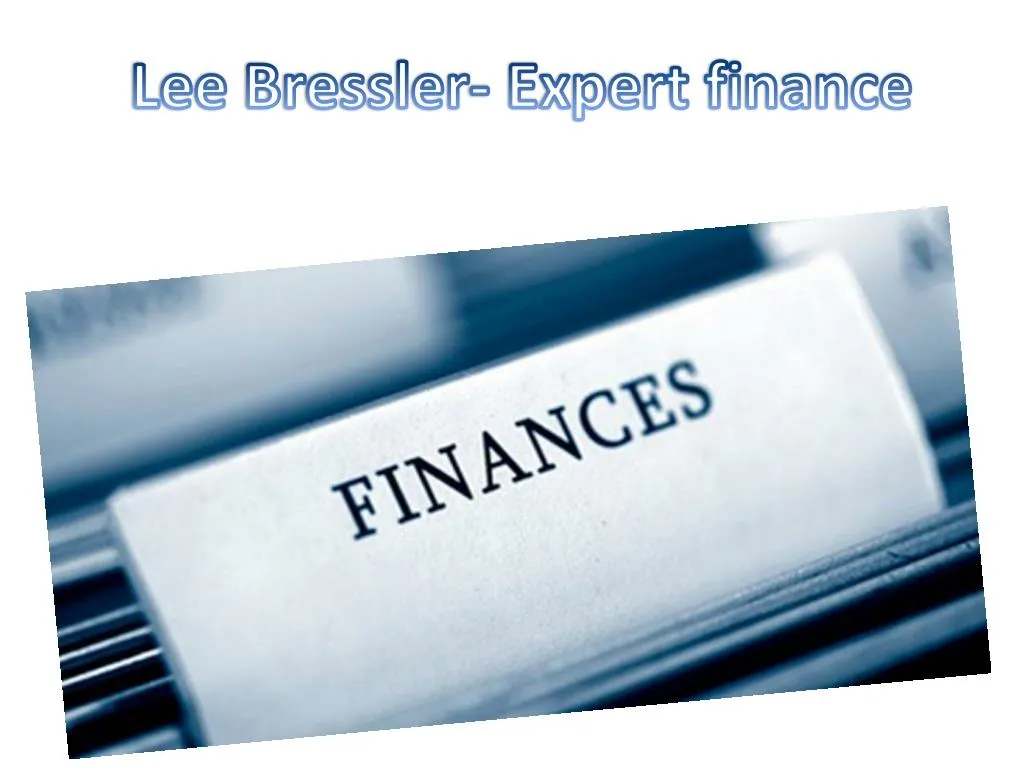 lee bressler expert finance