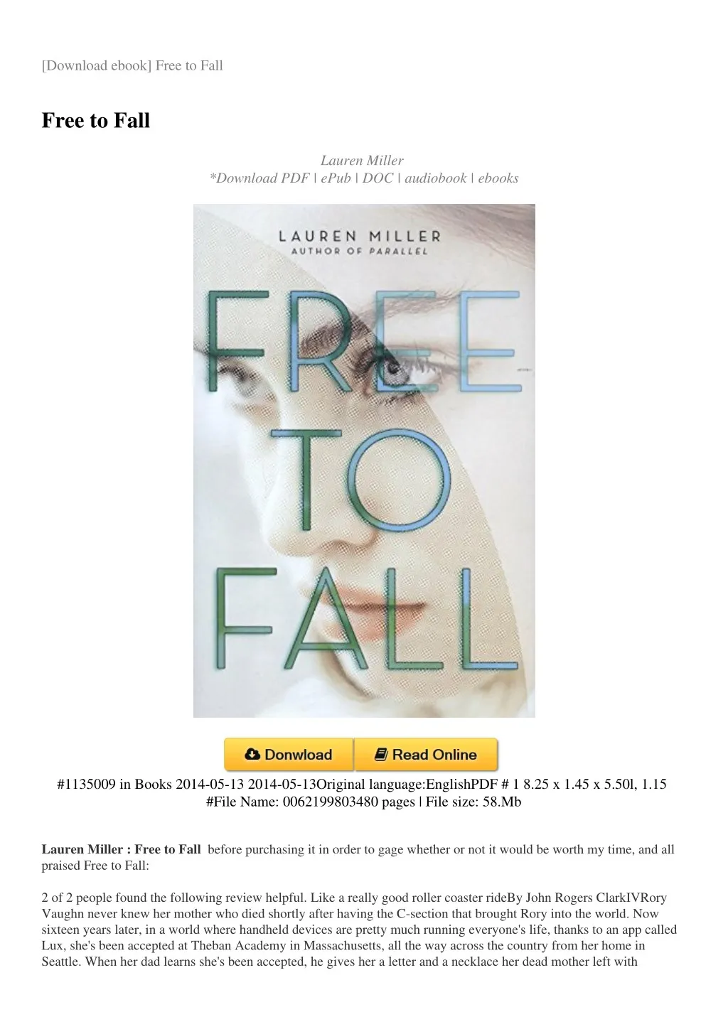 download ebook free to fall