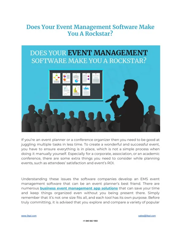 Does Your Event Management Software Make You A Rockstar?