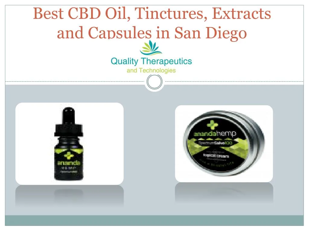 best cbd oil tinctures extracts and capsules in san diego