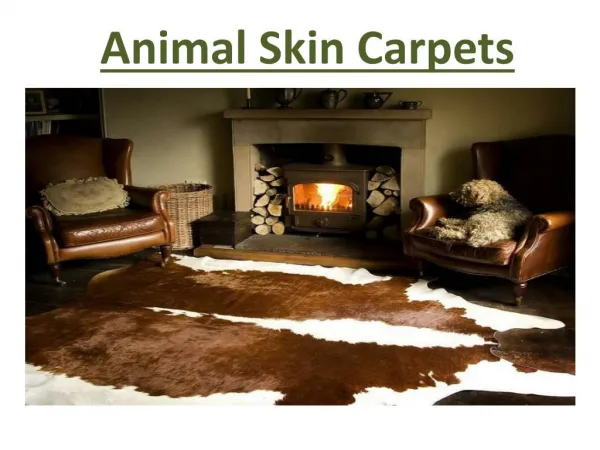 Animal skin carpets in Abu Dhabi