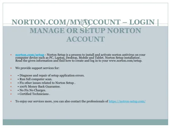 norton com myaccount login manage or setup norton account