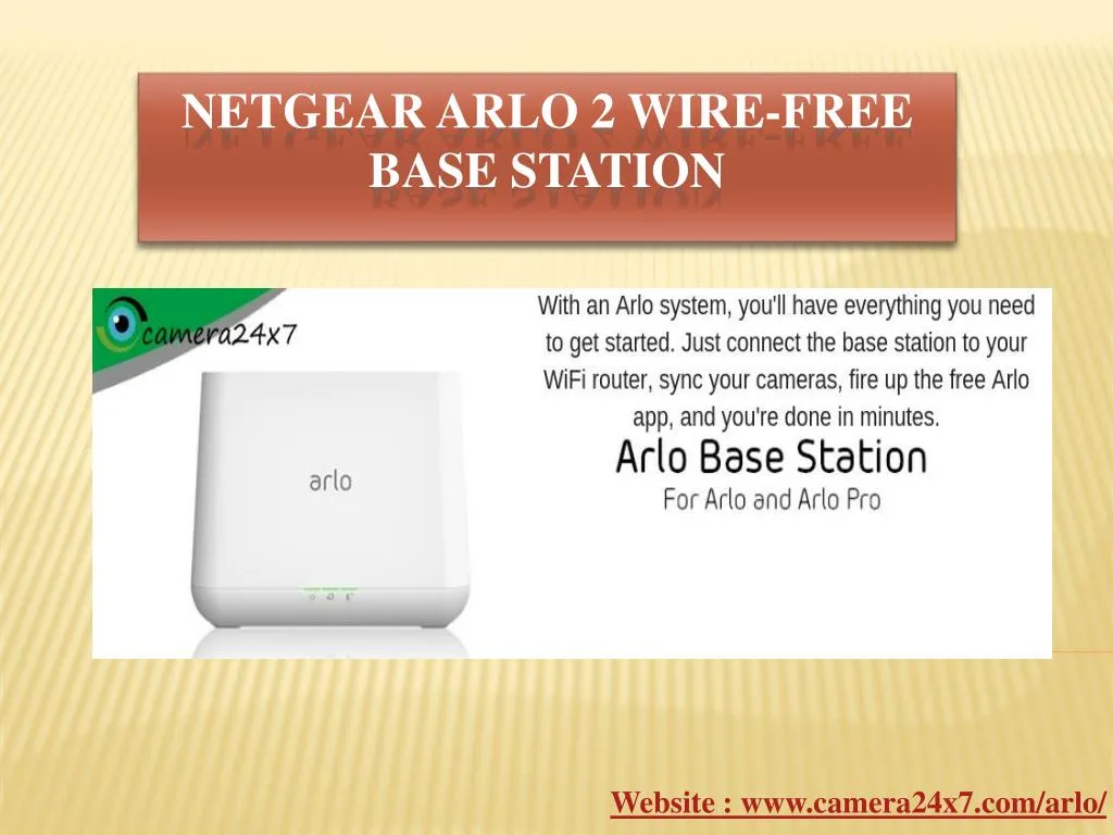 netgear arlo 2 wire free base station