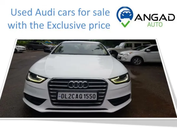 Used audi cars for sale at Exclusive Price