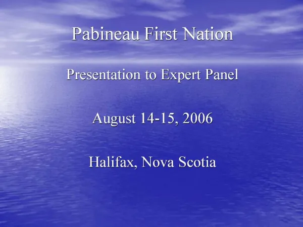 Pabineau First Nation