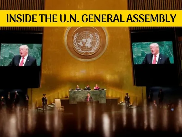 Inside the U.N. General Assembly 2018