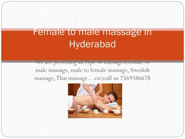 Male to female body massage | Body massage in Hyderabad | Gosaluni