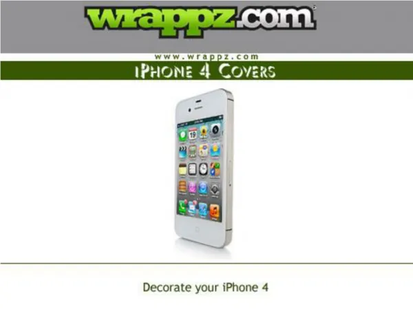 Get Ultimate Protection with Latest iPhone 4 Covers by Wrapp