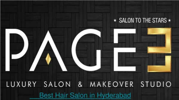 Best Page3 Salon in Hyderabad