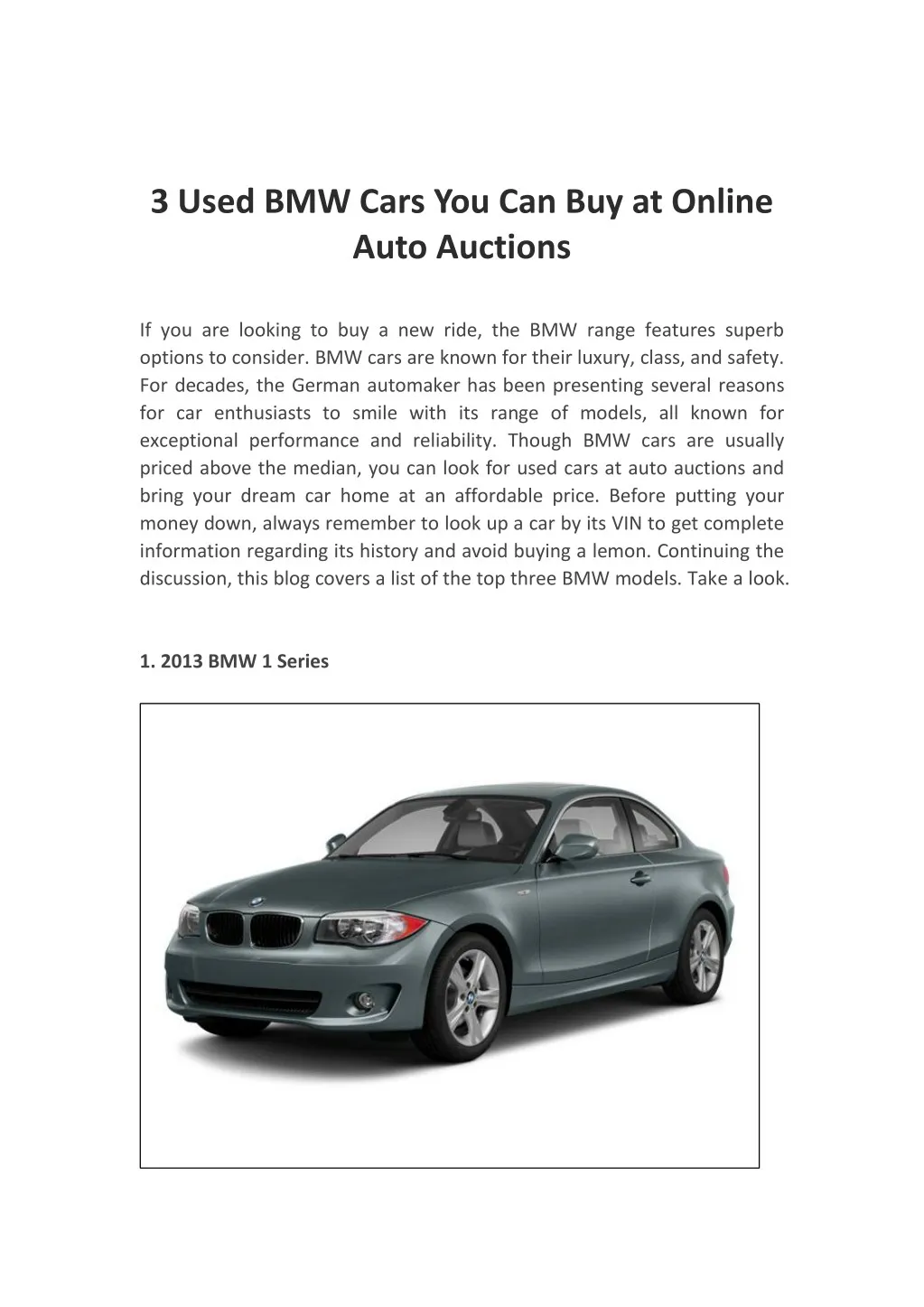 3 used bmw cars you can buy at online auto