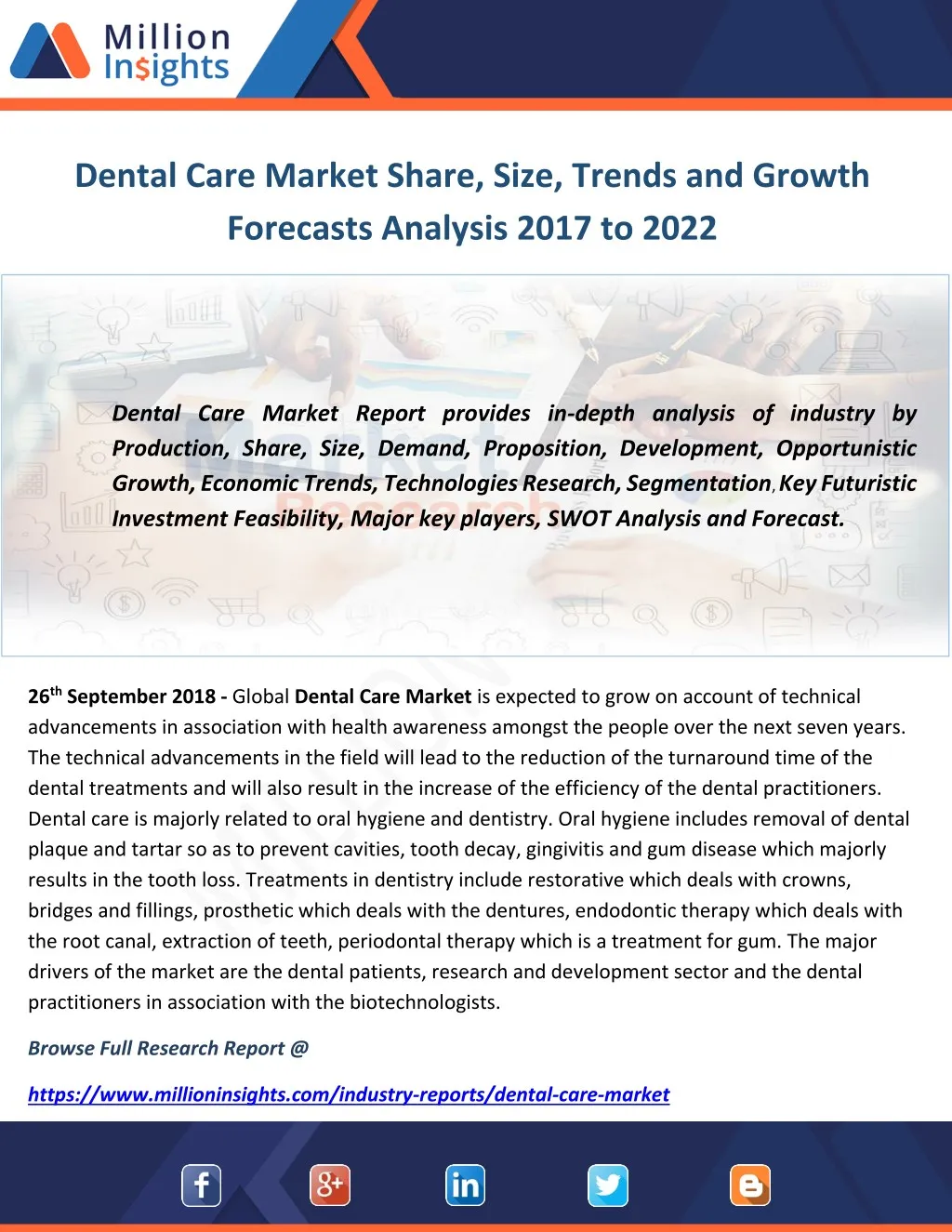 dental care market share size trends and growth