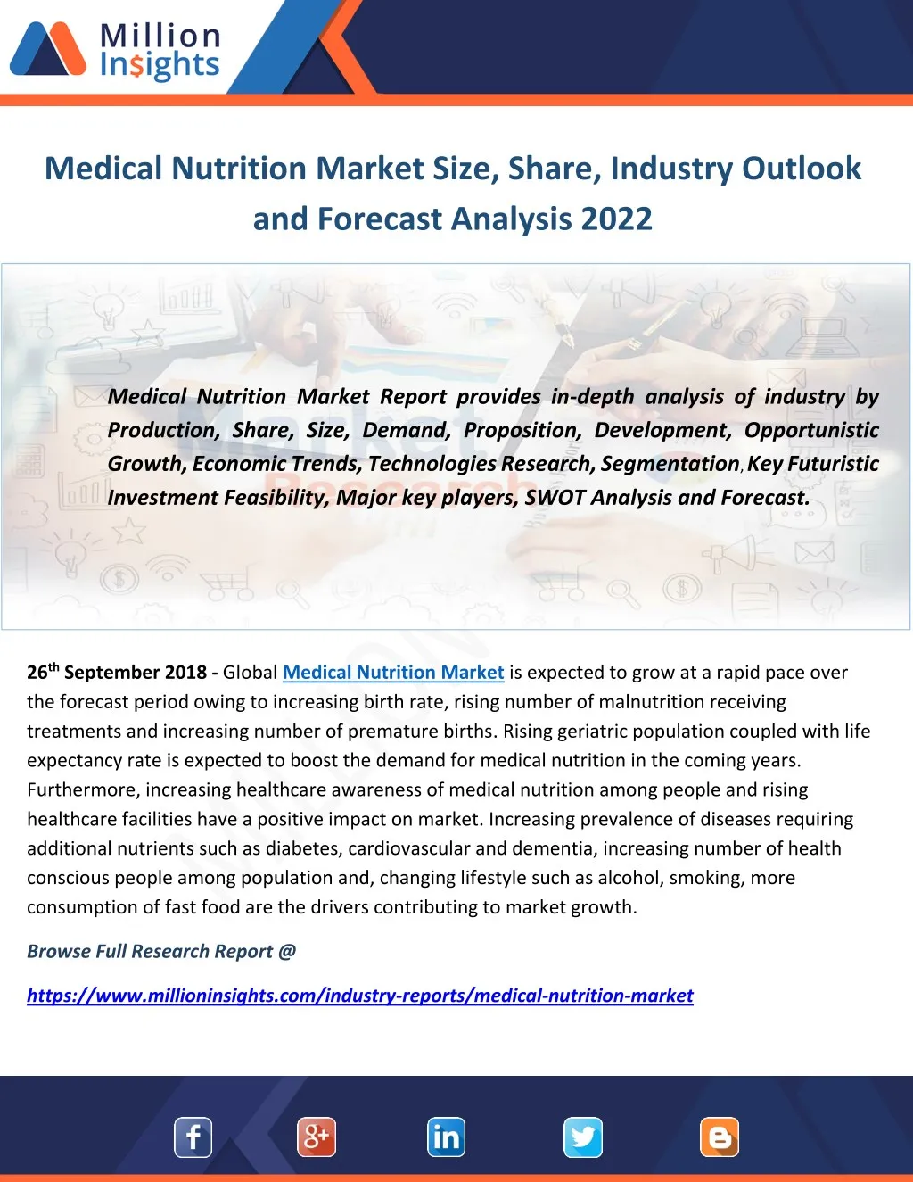 medical nutrition market size share industry