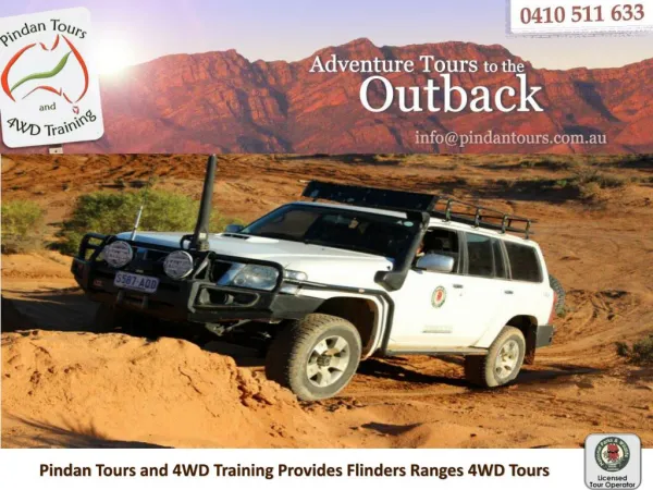 Pindan Tours and 4WD Training Provides Flinders Ranges 4WD Tours