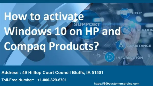 How to activate Windows 10 on HP and Compaq Products?