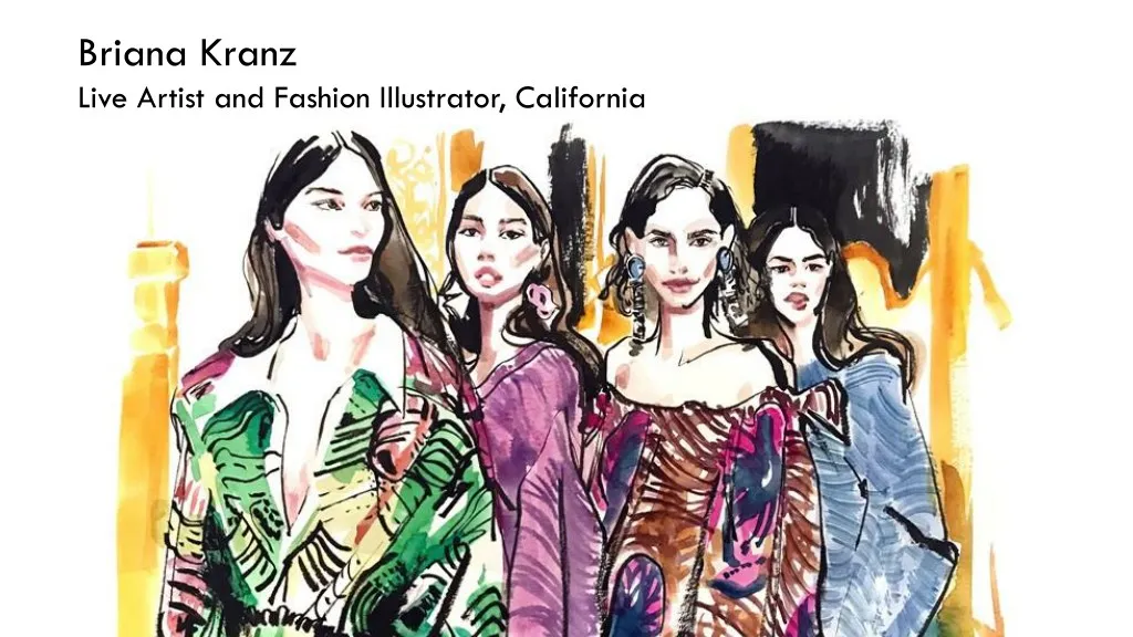 briana kranz live artist and fashion illustrator