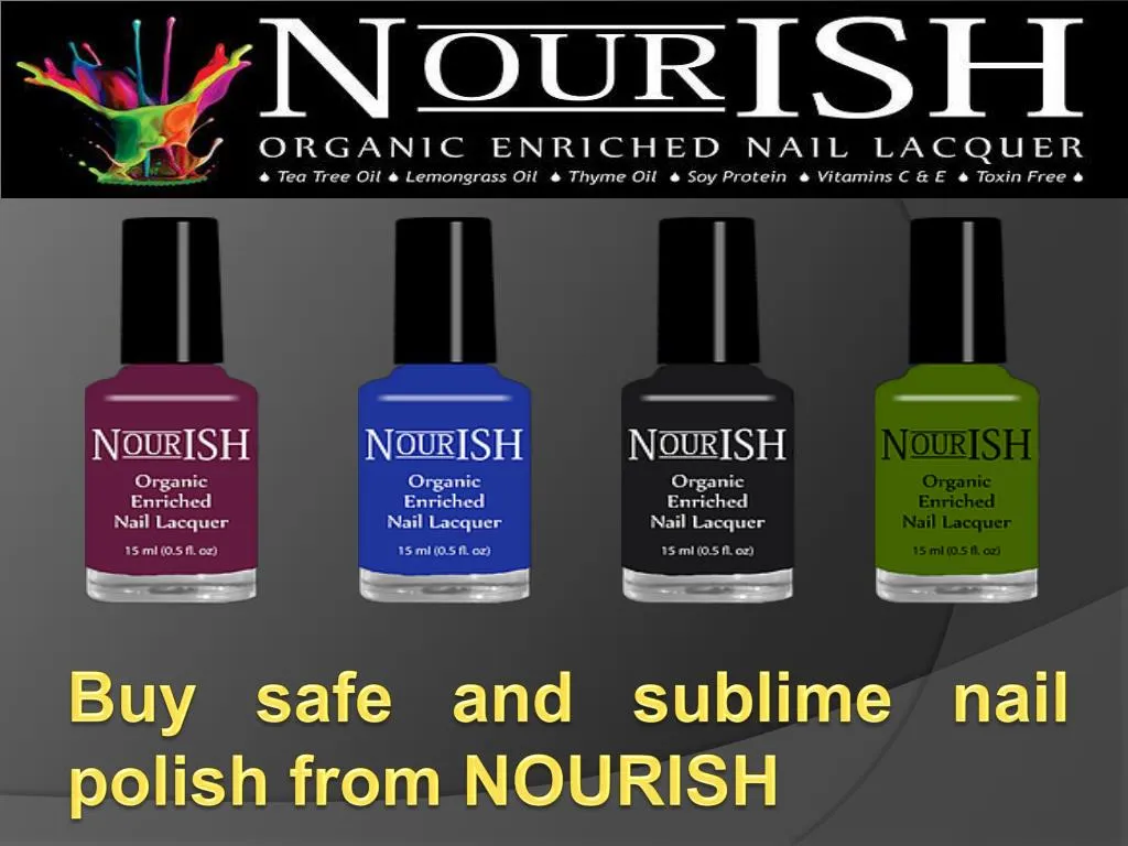 b uy safe and sublime nail polish from nourish