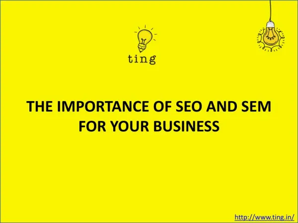 THE IMPORTANCE OF SEO AND SEM FOR YOUR BUSINESS