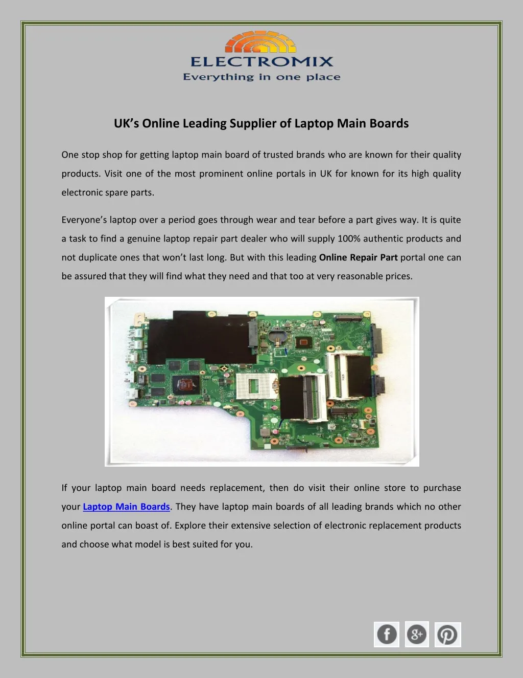 uk s online leading supplier of laptop main boards
