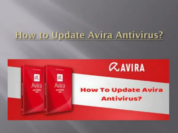 How to update Avira Antivirus