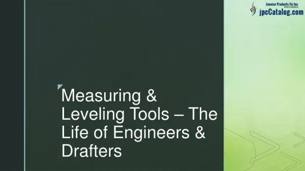 Measuring & Leveling Tools – The Life of Engineers & Drafters
