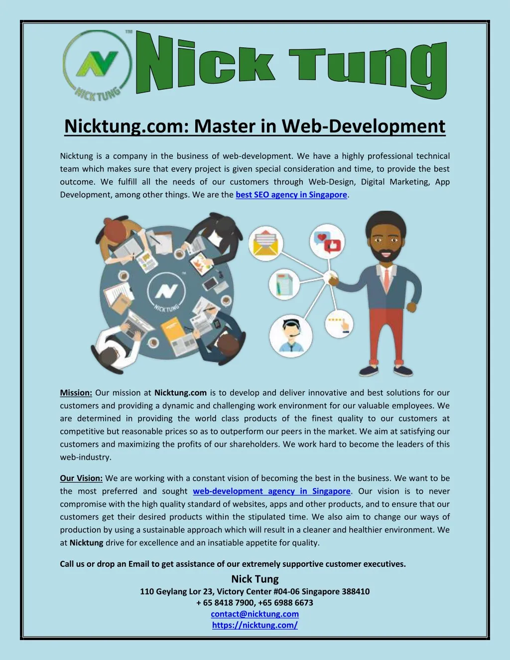 nicktung com master in web development