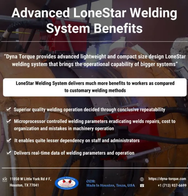 Benefits of Advanced LoneStar Welding System