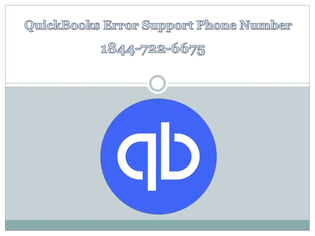 quickbooks error support phone number